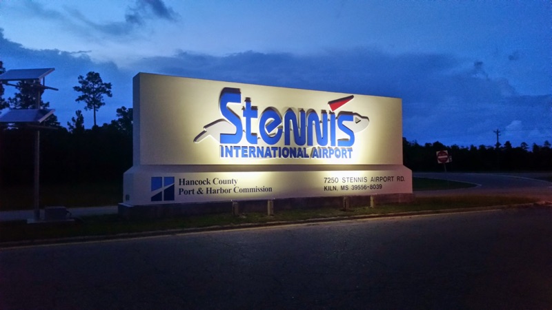 Stennis International Airport Monument Signage