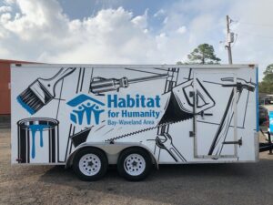 Branded delivery van